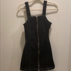 Top Shop Black Denim Dress